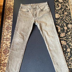 Vintage Mens Levi's 512 Tapered Leg Color Grey, Size 31x32